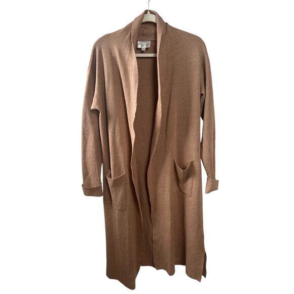 Line & Dot Victoria Duster Cardigan in Tan Size X-Small Gently Used - Picture 2 of 5